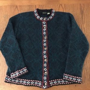 L.L. BEAN NORDIC WOOL CARDIGAN